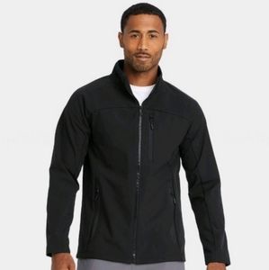 All in Motion Men's Black Fleece Softshell Jacket (M)